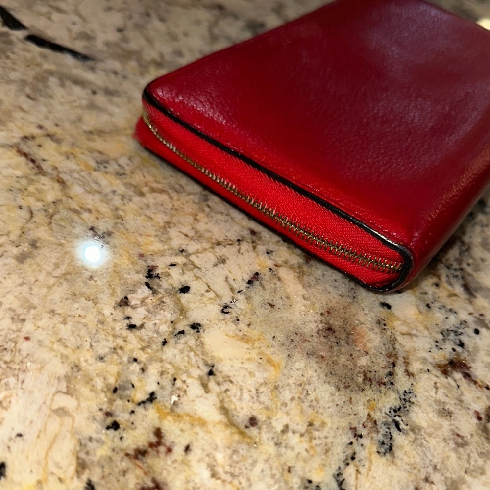 Celine Red Leather Wallet - Picture 2 of 10